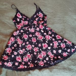 Betsey Johnson Vintage Bustier Lace Floral Dress